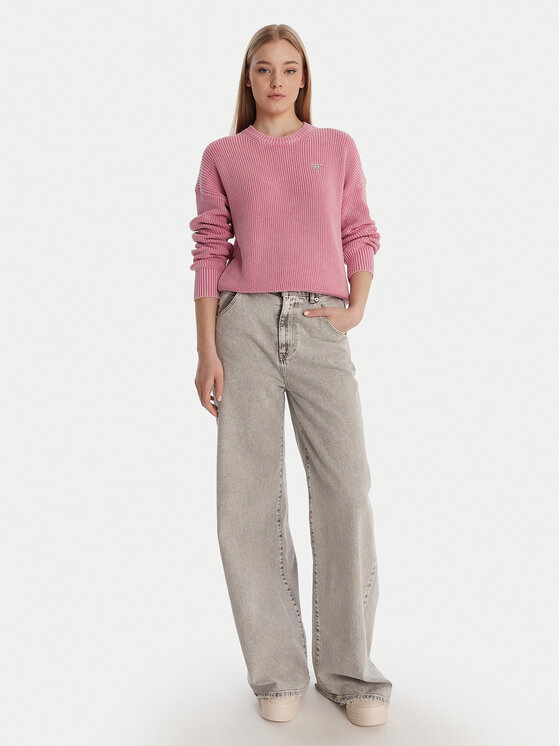 Guess Jeans Guess Jeans Пуловер W6RR20 Z3HM1 Розов Classic Fit