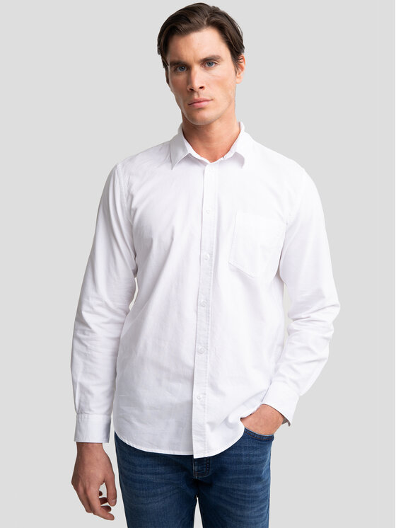 BIG STAR BIG STAR Koszula TRIXI Biały Basic Fit