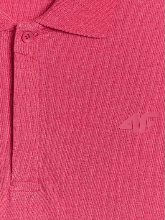 4F 4F Polo 4FRSS26TPTSM0899-55M Różowy Regular Fit