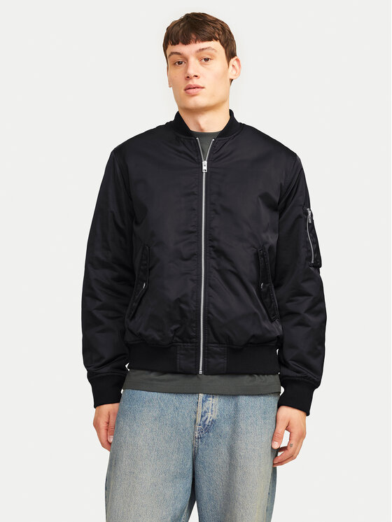 Jack & Jones Jack & Jones Geacă bomber Ocean 12256857 Negru Regular Fit