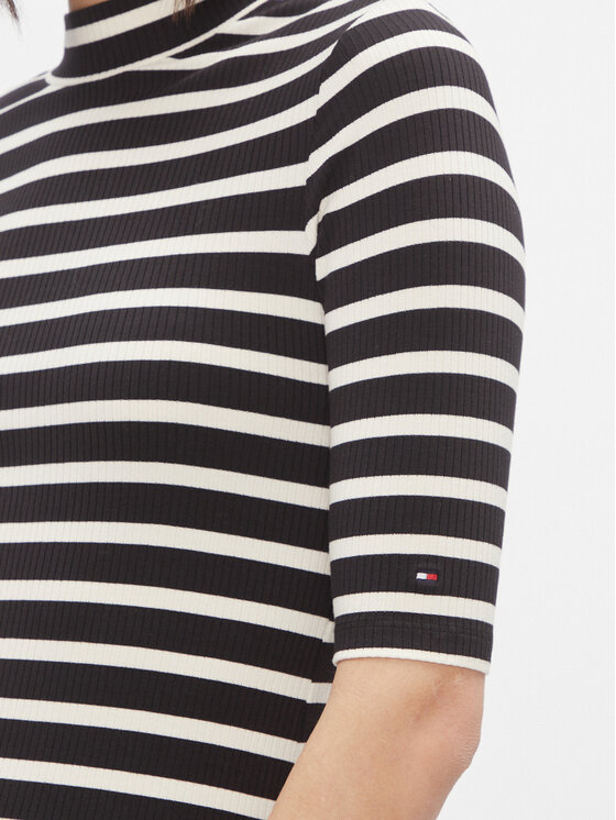 Tommy Hilfiger Tommy Hilfiger Každodenní šaty WW0WW40610 Černá Slim Fit