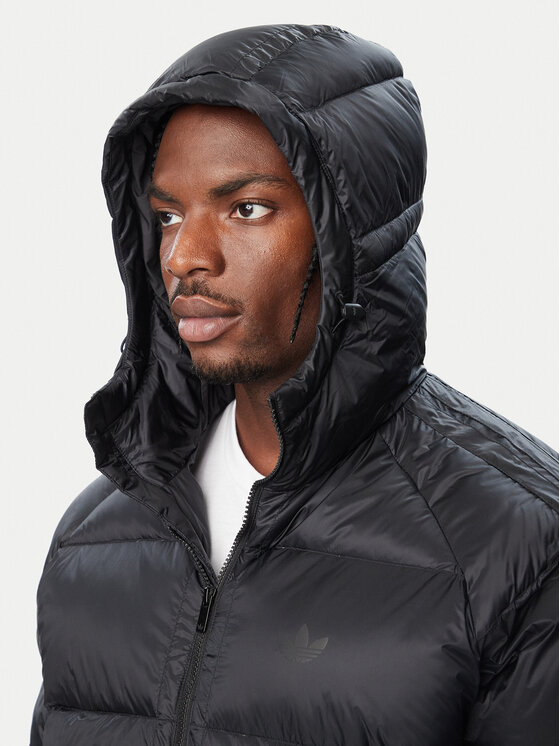adidas adidas Зимно яке Pertex 3-Stripes KR7194 Черен Loose Fit