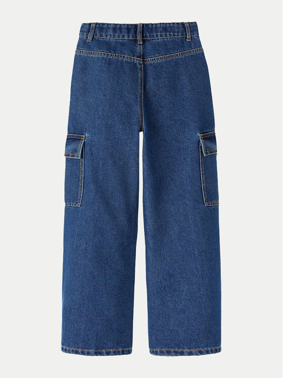 NAME IT NAME IT Jeans hlače 13220709 Mornarsko modra Wide Leg