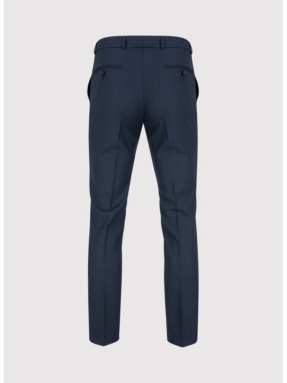 Pako Lorente Pako Lorente Spodnie garniturowe P24SF-6G-026 Granatowy Super Slim Fit