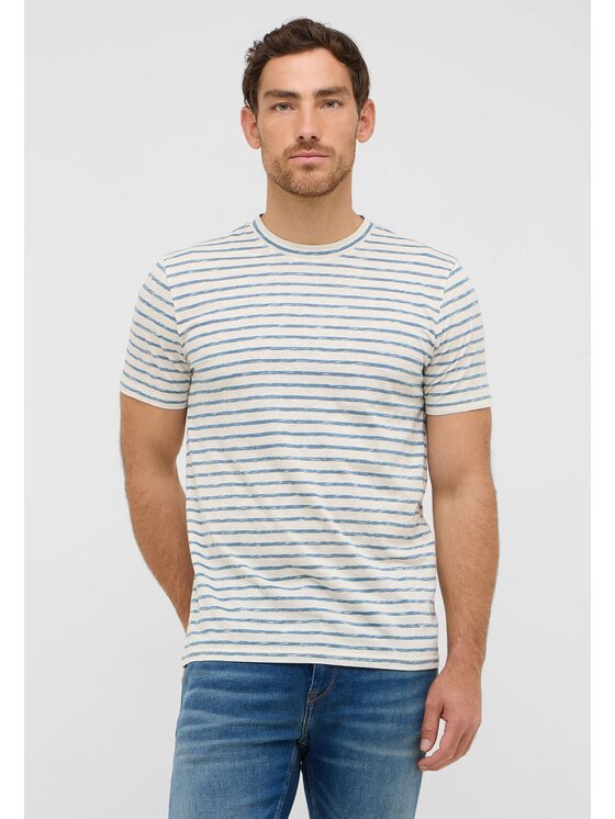 Mustang Mustang T-Shirt Style Austin Niebieski Regular Fit