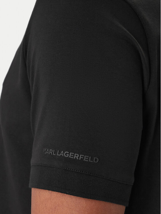 KARL LAGERFELD KARL LAGERFELD Polo 745022 561235 Czarny Regular Fit