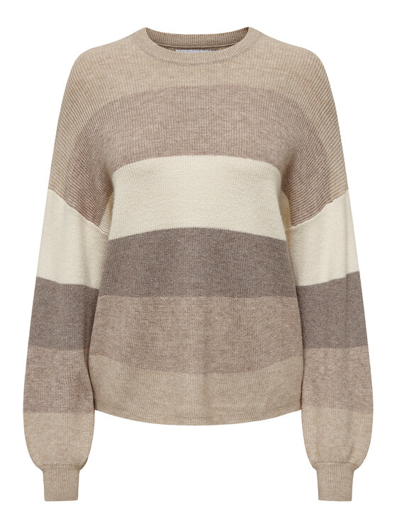 ONLY ONLY Sweter Atia 15220044 Beżowy Regular Fit