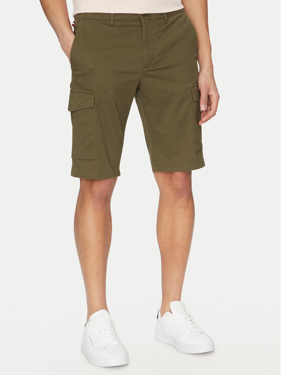 Tommy Hilfiger Tommy Hilfiger Szövet rövidnadrág John MW0MW31244 Khaki Regular Fit