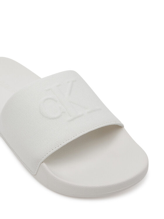 Calvin Klein Jeans Calvin Klein Jeans Παντόφλες Slide Hf Mono Cv YM0YM01282 Λευκό