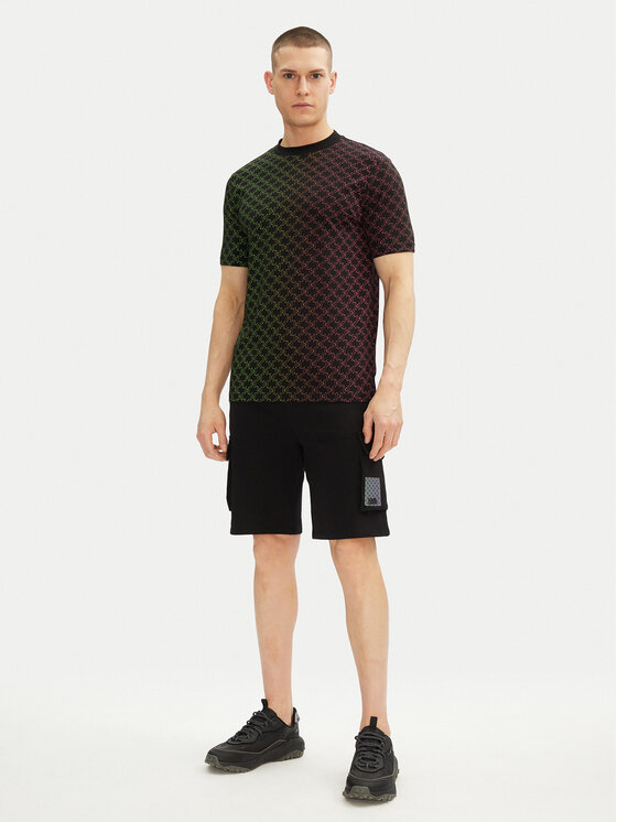 KARL LAGERFELD KARL LAGERFELD Marškinėliai 755403 552235 Juoda Regular Fit