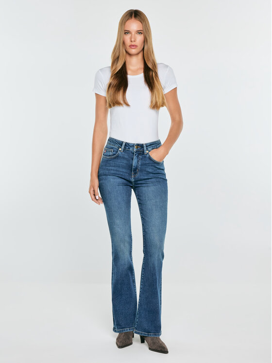BIG STAR BIG STAR Jeansy CHIARA Niebieski Flare Fit