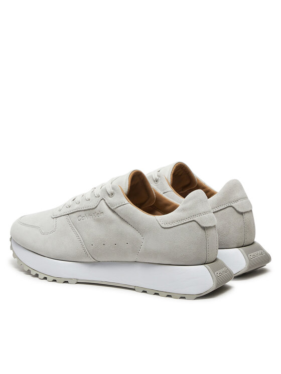 Calvin Klein Calvin Klein Сникърси Low Top Lace Up Suede HM0HM01645 Сив