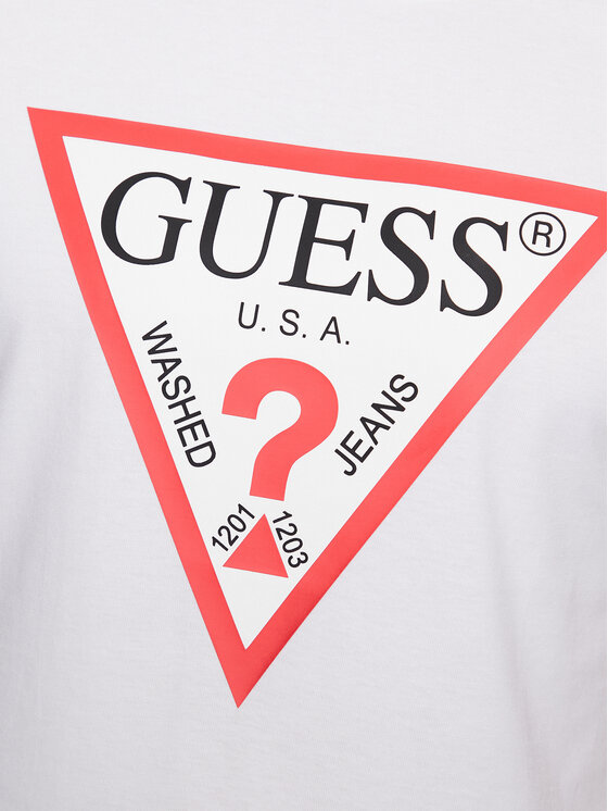 Guess Guess T-Shirt M2YI71 I3Z14 Biały Slim Fit