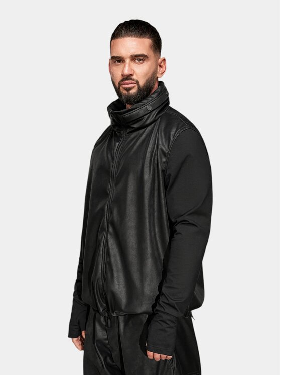 MADE BY SOCIETY MADE BY SOCIETY Kurtka anorak Noir Ascend - H17815 Czarny Basic Fit