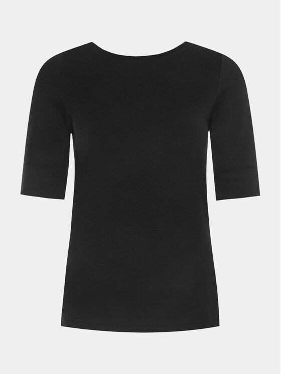 LAUREN RALPH LAUREN Lauren Ralph Lauren Bluse Brs-Knits 200654963 Schwarz Regular Fit