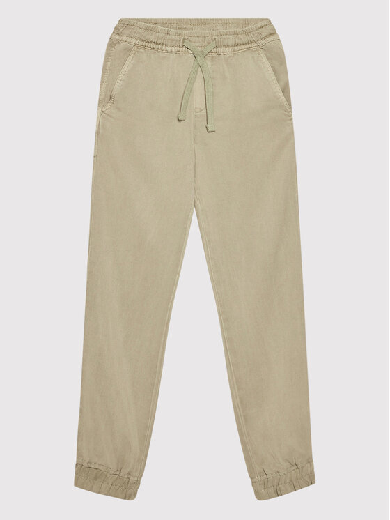 Pantaloni di tessuto H2GJ02 WEHW3 Verde Regular