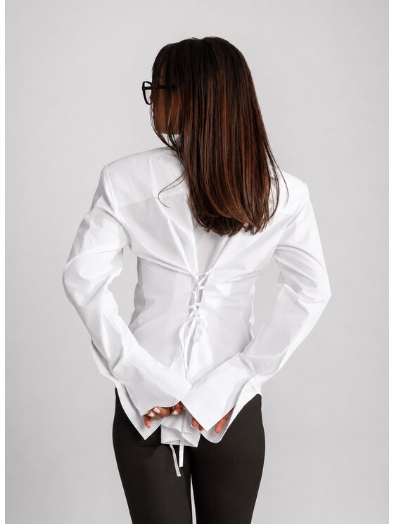 Love Saints Love Saints Koszula L26WF-AL-K02 Biały Slim Fit