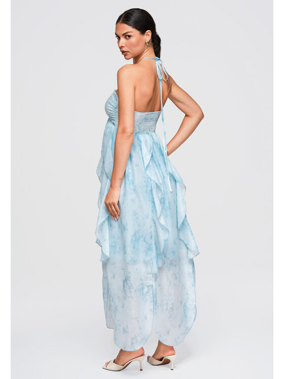 Ombre Ombre Každodenní šaty OW-DLR-E0016 Modrá Casual Fit