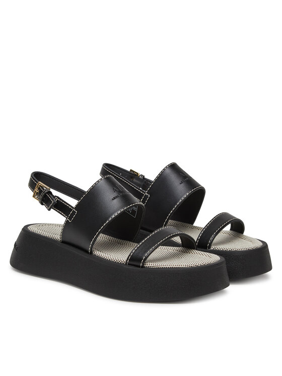 Armani Exchange Armani Exchange Sandály XDP054 XV921 00002 Černá