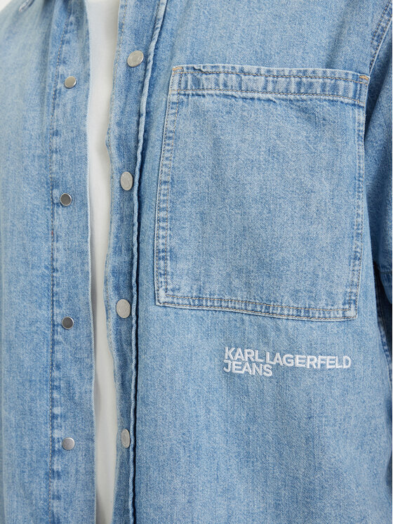 Karl Lagerfeld Jeans Karl Lagerfeld Jeans Jeanshemd B2M16013 Hellblau Regular Fit