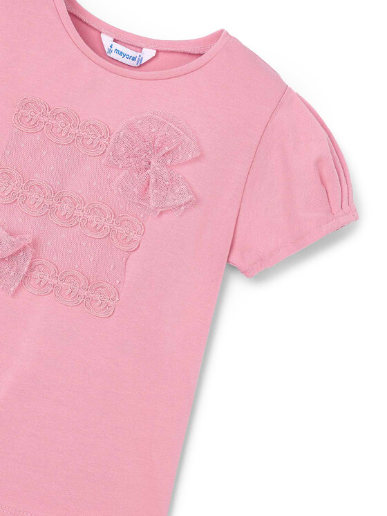 Mayoral Mayoral Тишърт 3001 Розов Regular Fit