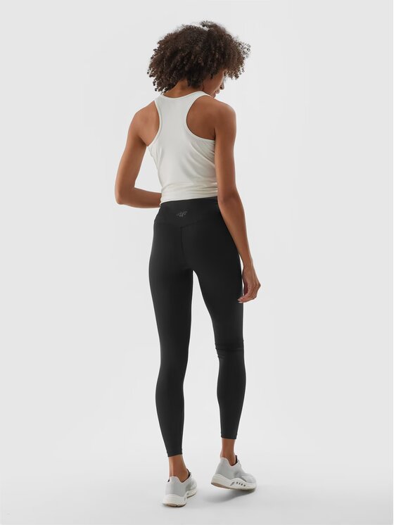 4F 4F Legginsy 4FWAW24TFTIF301-20S Czarny Slim Leg