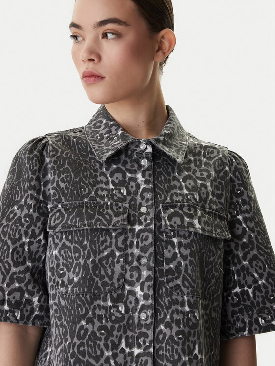 Vero Moda Vero Moda дънкова риза Bella 10336318 Сив Loose Fit