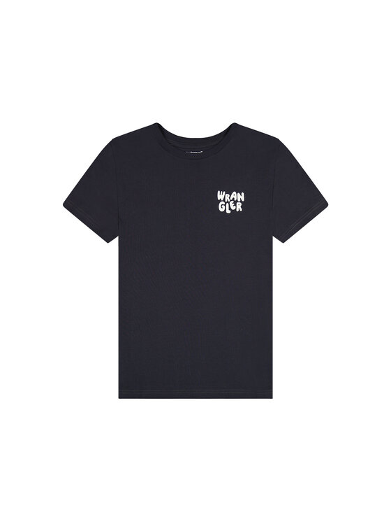 Wrangler Wrangler T-shirt SIGN OFF TEE Blu Regular Fit