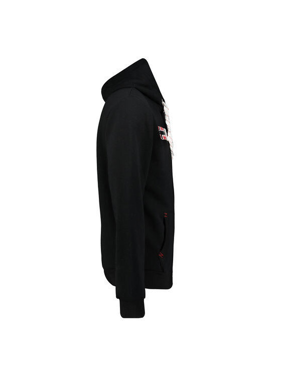 Geographical Norway Geographical Norway Bluza WT1880H/GN-BLACK Czarny Reglan Fit