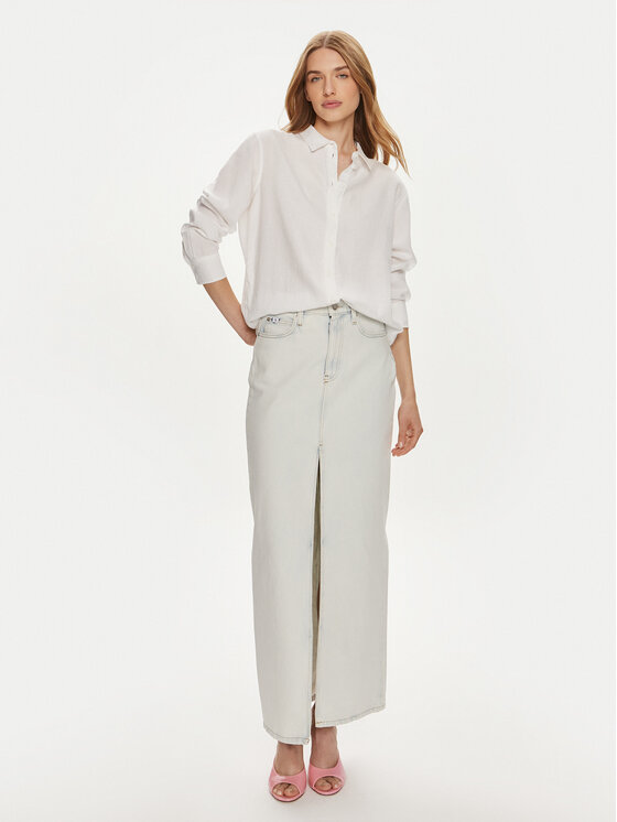 Vero Moda Vero Moda Πουκάμισο Linn 10305085 Λευκό Relaxed Fit