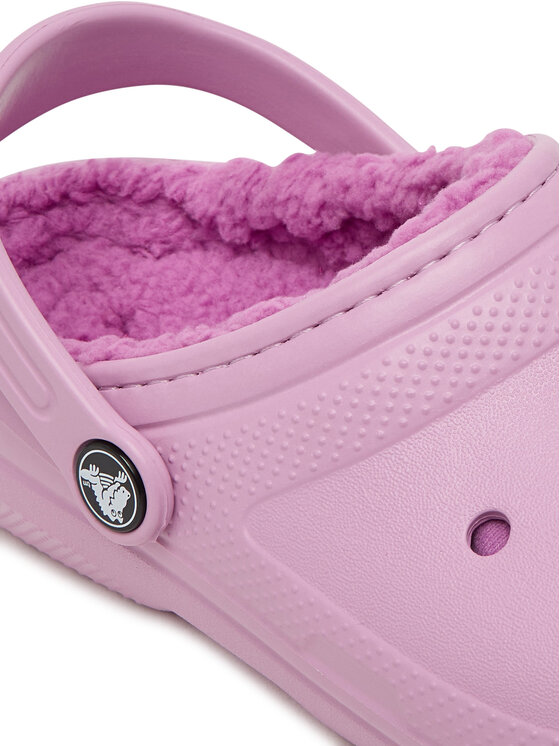 Crocs Crocs Pantoletten Classic Lined Clog 207010 Rosa