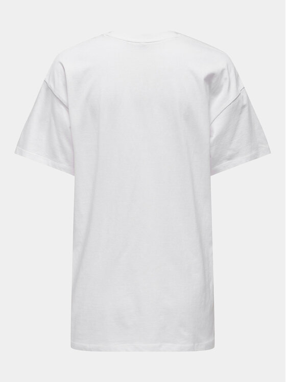ONLY ONLY T-Shirt Pixie 15316702 Λευκό Regular Fit