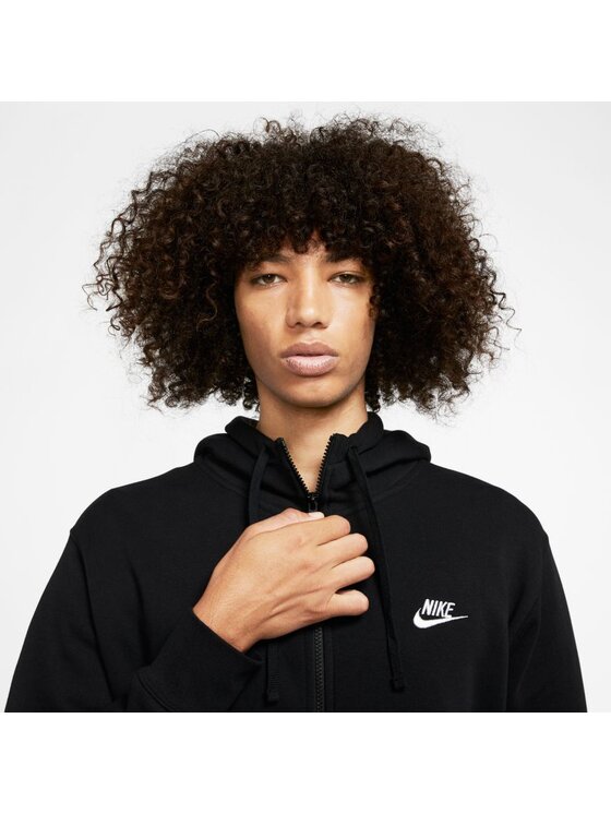 Nike Nike Felpa Sportswear Club Fleece Nero Regular Fit