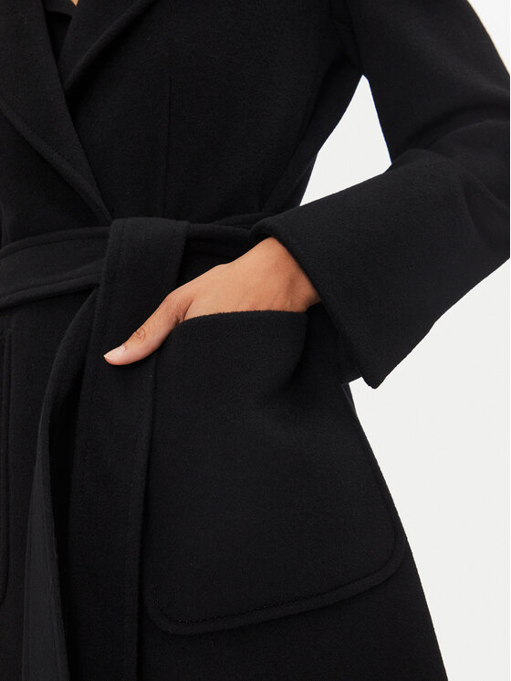 MAX&Co. MAX&Co. Vilnas mētelis Runaway 2428016024200 Melns Regular Fit