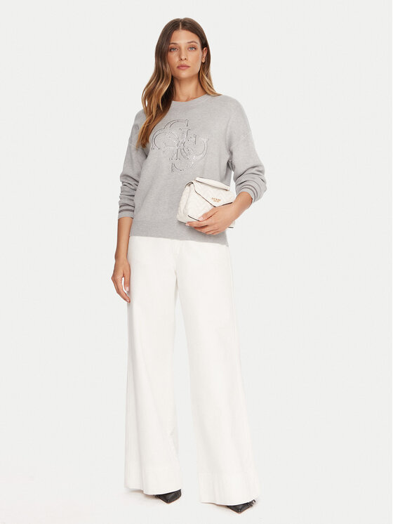 Guess Guess Megztinis W5BR42 Z26I2 Pilka Relaxed Fit
