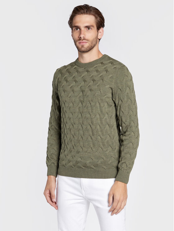 Maglione 420151 1885 Verde Regular Fit