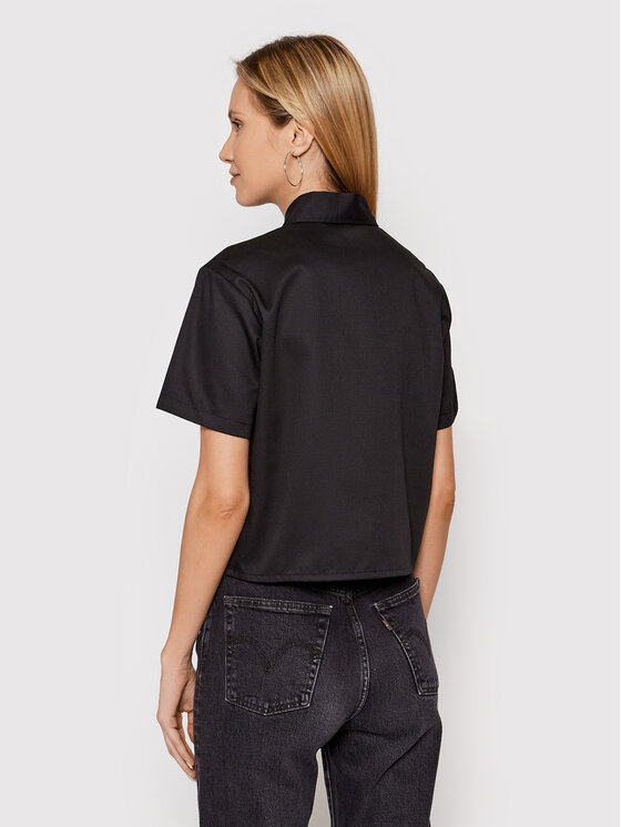Dickies Dickies Košile Work DK0A4XKDBLK Černá Relaxed Fit