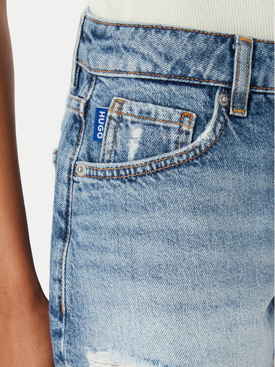 HUGO HUGO Pantaloncini di jeans Galimon 50561167 Blu Regular Fit