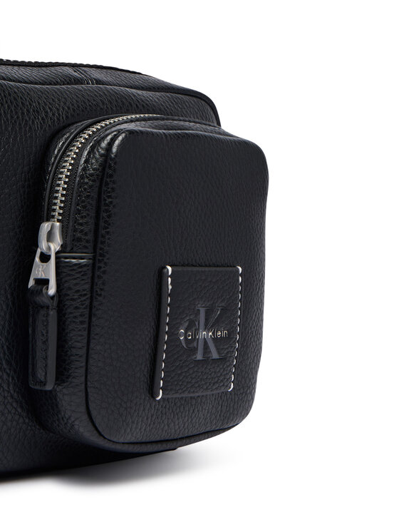 Calvin Klein Calvin Klein Мъжка чантичка Bold Pebble Square Crossbody LV04D3450G Черен