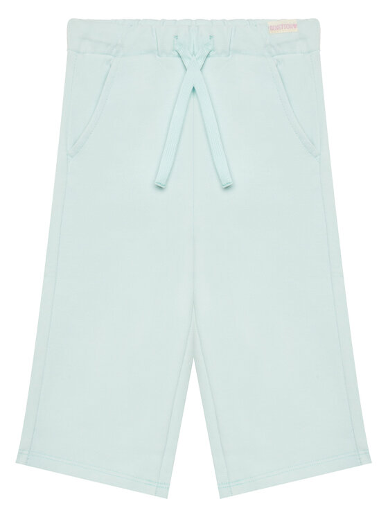 United Colors Of Benetton Spodnie dresowe 3UNIGF04P Zielony Wide Leg