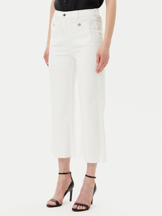 Morgan Morgan Blugi 241-PCLIC Écru Wide Leg