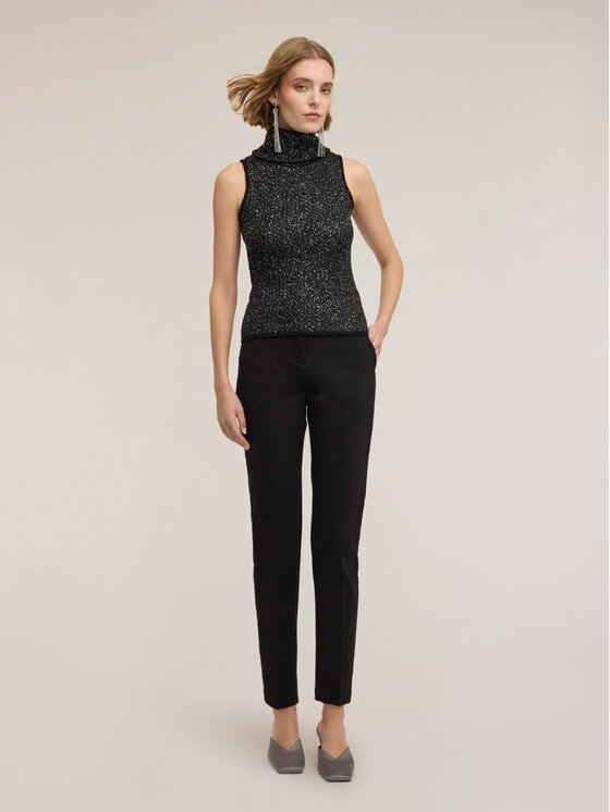 Motivi Motivi Spodnie materiałowe P008Q004310N033 Czarny Regular Fit