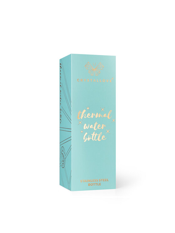 Crystallove Crystallove Butelka termiczna Butelka termiczna amazonite Zielony