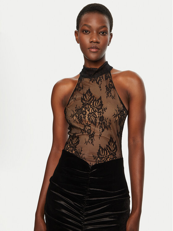 Haveone Haveone Abendkleid AVS-M095 Schwarz Slim Fit