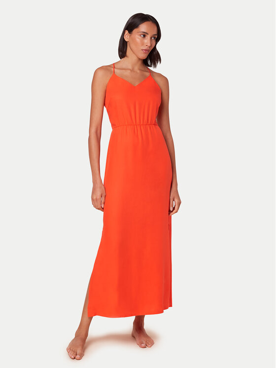 Triumph Triumph Rochie de vară Beach MyWear 10217797 Portocaliu Regular Fit