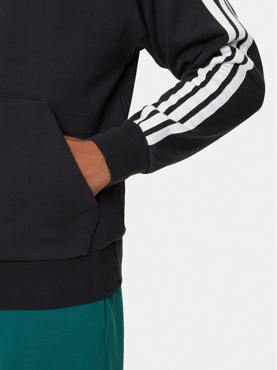 adidas adidas Bluza Essentials 3-Stripes JE6297 Czarny Regular Fit