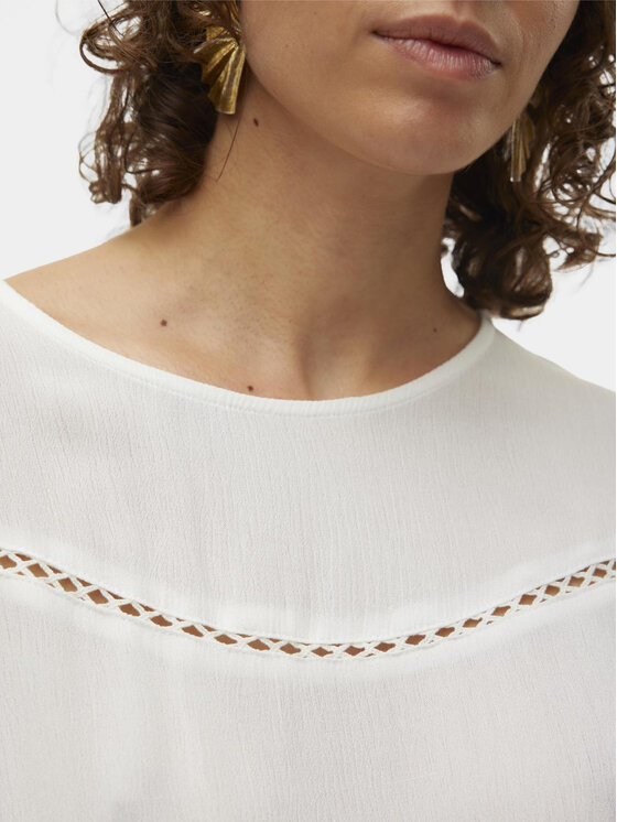 Vero Moda Vero Moda Halenka Menny 10303665 Bílá Regular Fit