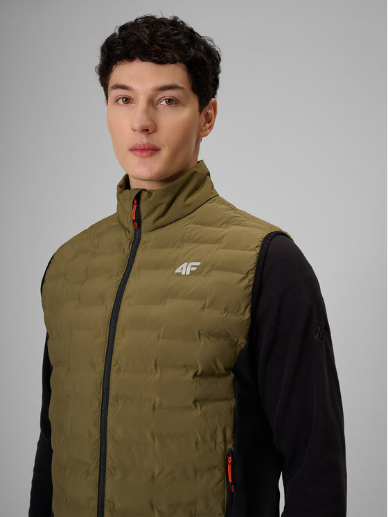 4F 4F Kamizelka TREKKING Khaki Regular Fit