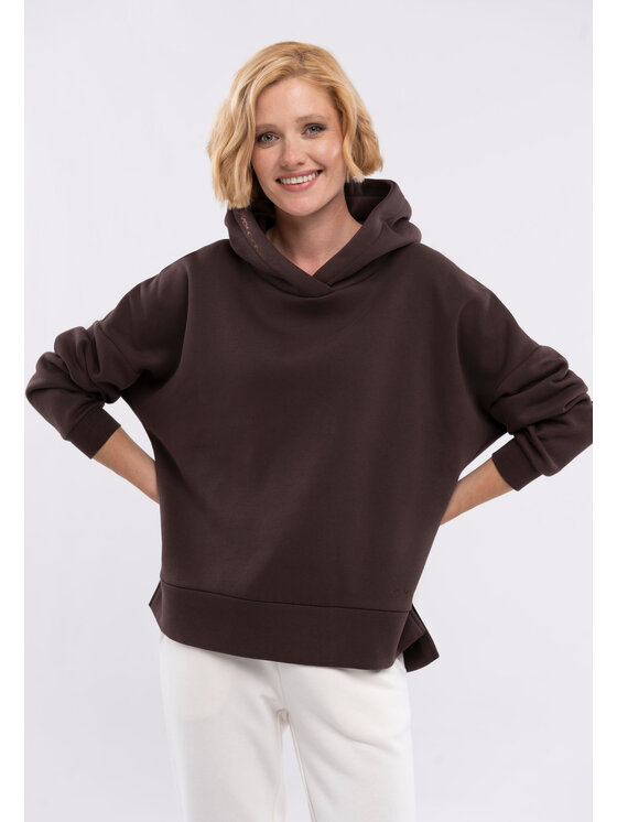 Volcano Volcano Bluza B-VENA Brązowy Regular Fit