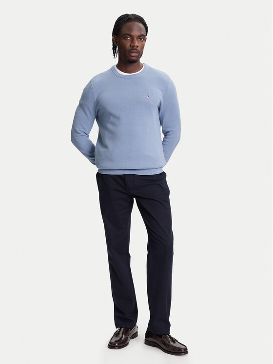 Tommy Hilfiger Tommy Hilfiger Pullover Essential MW0MW36347 Himmelblau Regular Fit